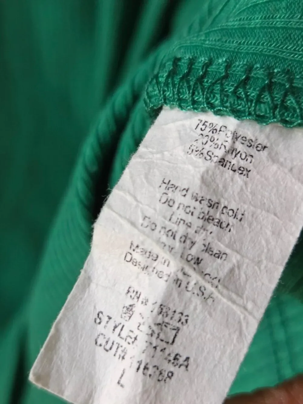 EUC STACCATO GREEN CAP SLEEVES RIBBED T SHIRT DRESS SHORT SZ L